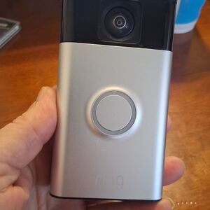 Ring Smart Doorbell in Silver and Black